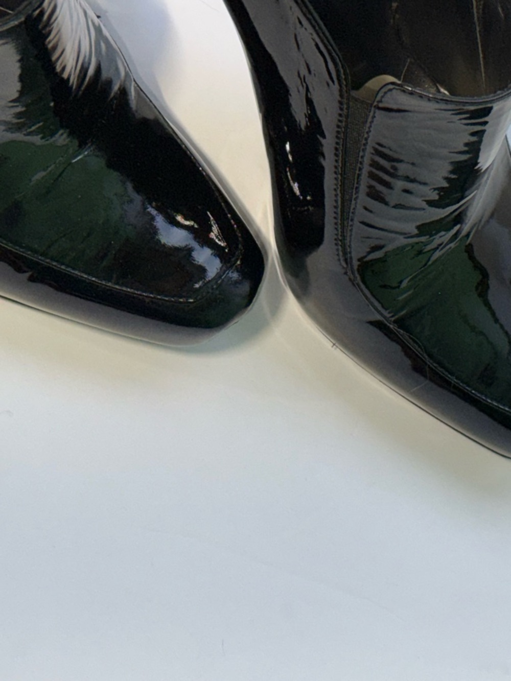 Stuart Weitzman Black Patent Leather Platform Stiletto Pumps – Size 8.5 - Picture 5 of 14